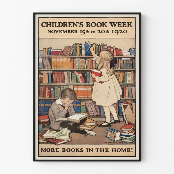 Vintage Poster Children's Book Week 1920 - Children's Library Wall Decoration