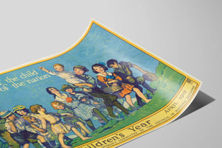 Vintage Children's Poster: Health, Strength of the Nation — artwork view