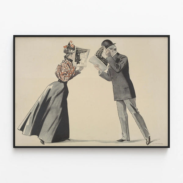Vintage poster Chimmie Fadden Major Max - Elegant wall decoration — framed artwork on a wall