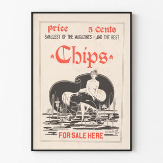 Vintage Advertising Poster 'Chips' by E.C. Burling