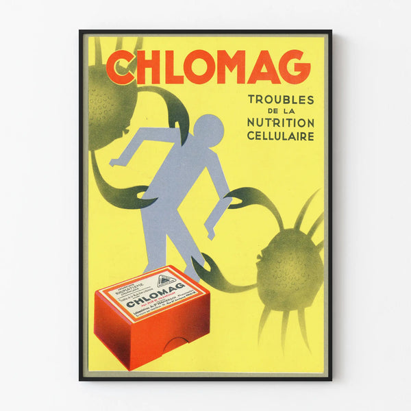 Vintage CHLOMAG Poster for Cellular Nutrition Disorders