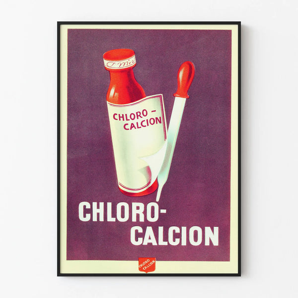 Vintage Poster Chloro-Calcion - Retro Wall Decoration
