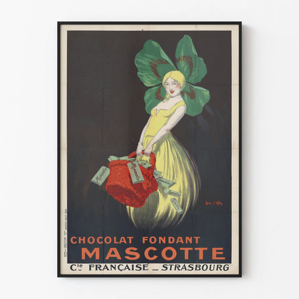 Vintage Poster for Melted Chocolate Mascot – Retro Wall Decoration