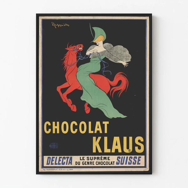 Vintage poster for Klaus chocolate decorative