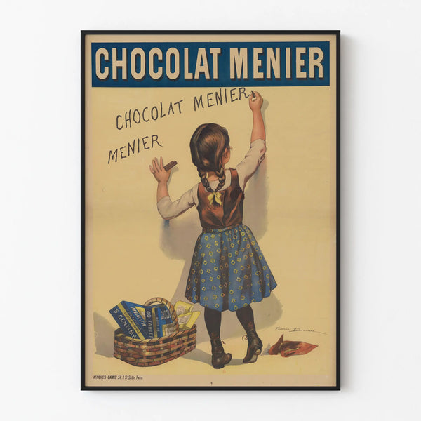 Vintage Chocolat Menier Poster - Retro Wall Decoration for Children and Chocolate