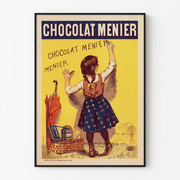 Vintage Chocolat Menier Poster - Retro Wall Decoration