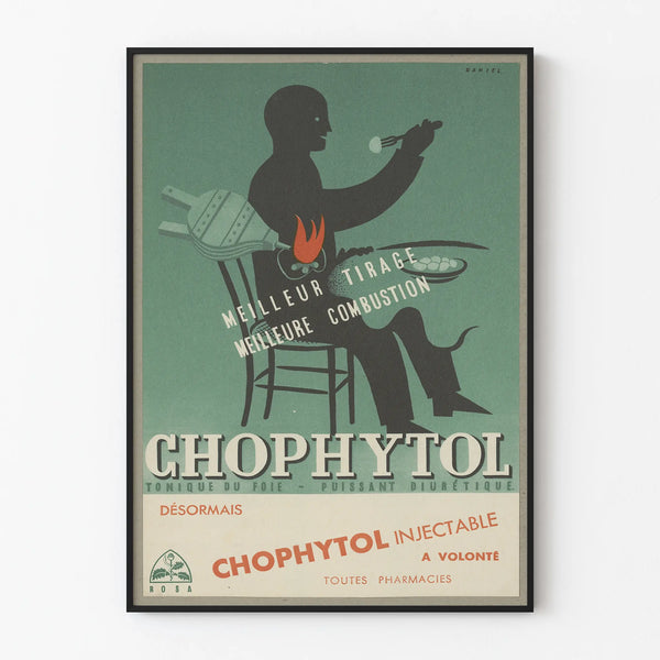 Vintage Poster Chophytol - Retro Health Wall Decoration