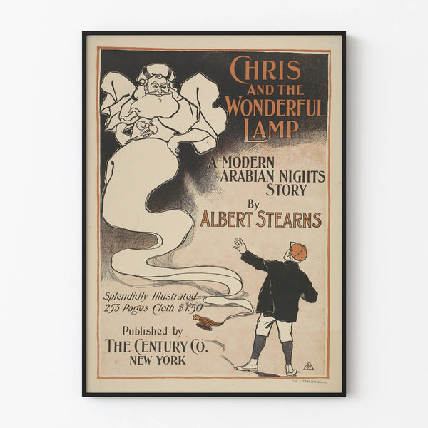 Vintage poster Chris and the Wonderful Lamp for wall decoration
