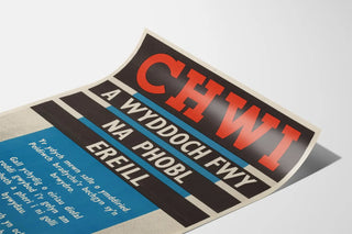 Vintage Welsh awareness poster