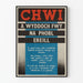 Vintage Welsh awareness poster