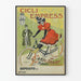 Vintage poster Cicli Empress women's red bicycle