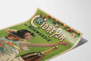 Vintage poster of Normandy pure cider Rotrou Brothers