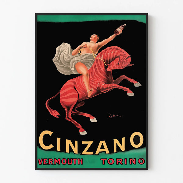 Vintage Cinzano Vermouth Torino decorative poster