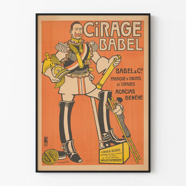 Vintage Poster Cirage Babel - Retro Wall Decoration