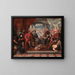 Scene of sacrifice - Circle of Sebastiano Mazzoni — framed artwork on a wall