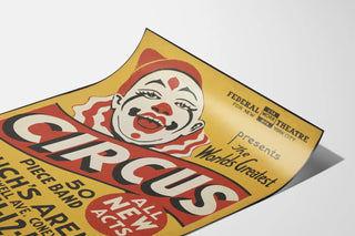 Vintage Circus Poster Coney Island