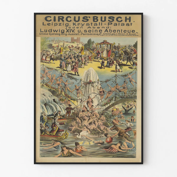Vintage Circus Busch Leipzig Poster at Krystall-Palast