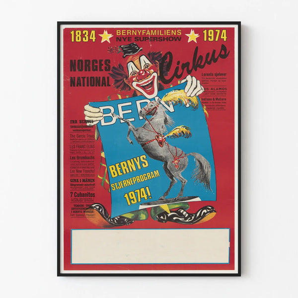 Berny Circus Poster – Show 1974