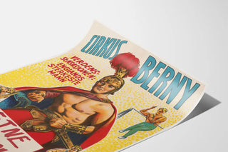 Circus Poster Cirkus Berny - Strongest Man in England, 1970