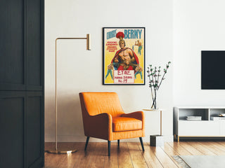 Circus Poster Cirkus Berny - Strongest Man in England, 1970