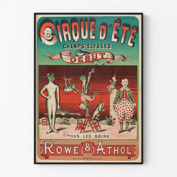 Summer Circus Poster Champs-Élysées by Rowe & Athol