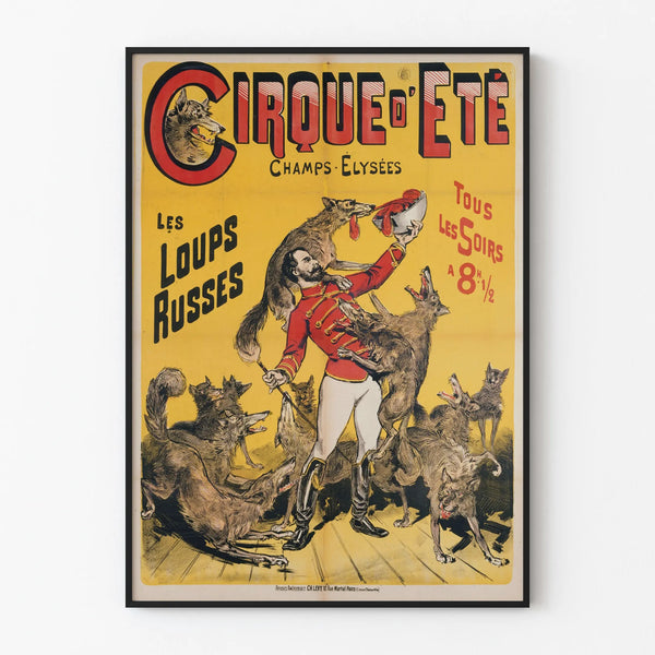 Summer Circus Poster Champs-Élysées The Russian Wolves