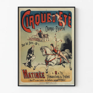 Vintage Poster of the Summer Circus on the Champs-Élysées