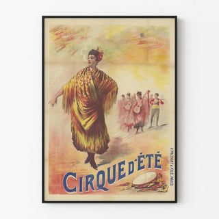 Summer Circus Poster Spanish Dancer Vintage