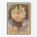 Vintage poster of Summer Circus with equestrienne on horse