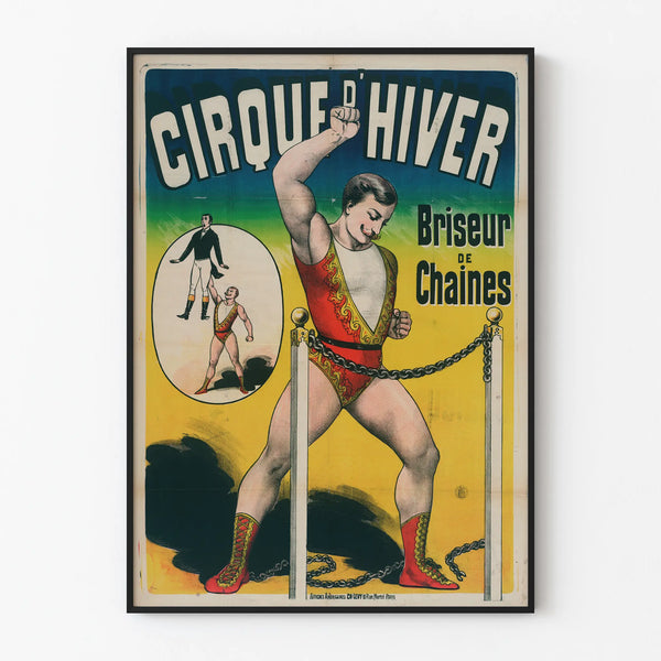 Vintage Cirque d'Hiver Poster Chain Breaker