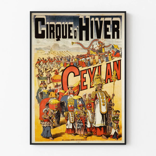 Vintage Wall Decoration Poster of the Winter Circus Ceylan