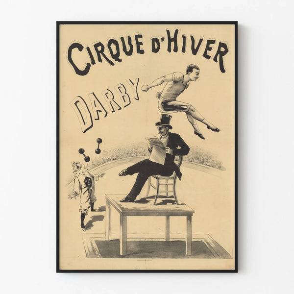 Vintage Decorative Poster of the Winter Circus Darby