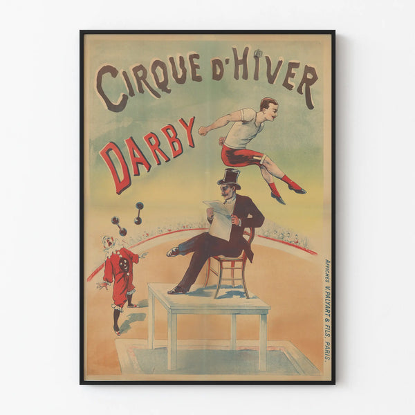 Vintage Poster of Cirque d'Hiver Darby Wall Decoration