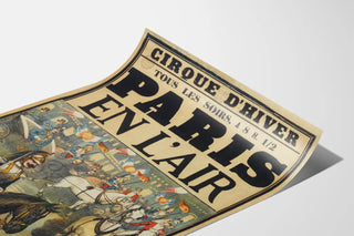 Vintage Poster of Cirque d'Hiver Paris in the Air