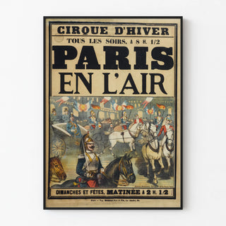 Vintage Poster of Cirque d'Hiver Paris in the Air