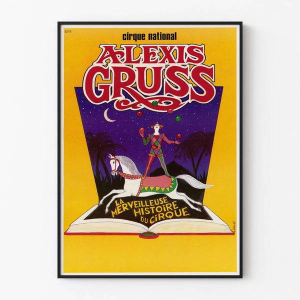 National Alexis Gruss Circus Poster The Marvelous History of the Circus