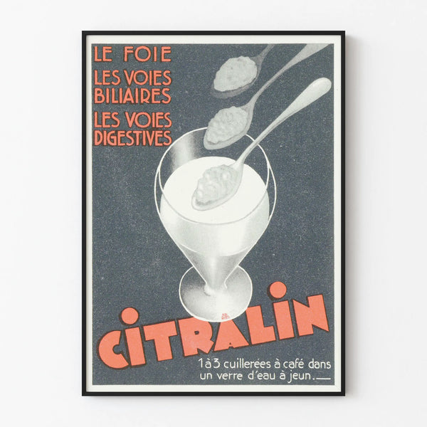Vintage Health Poster - Citralin for Liver and Digestive Tracts