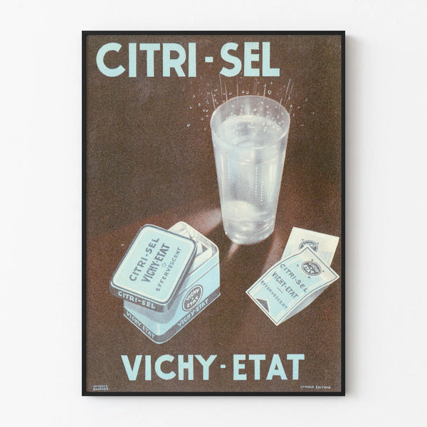Vintage Poster Citri-Sel Vichy-État Effervescent