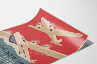Vintage Poster of New York Municipal Airports