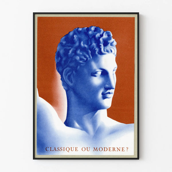 Classical and Modern Carved Head Wall Decoration Poster
