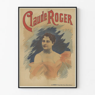 Vintage Poster Claude Roger Elegant Portrait