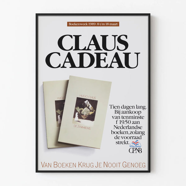 Vintage Claus Poster Boekenweek 1989
