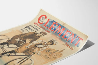 Vintage advertising poster Clément Bicycle Society Paris