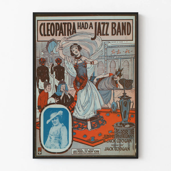 Vintage Poster Cleopatra Had a Jazz Band for Wall Decoration