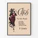Vintage poster 'Clips The New Weekly' elegant woman drawing in red