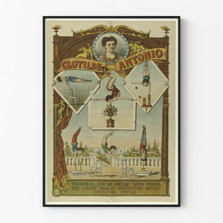 Vintage Poster Clotilde Antonio Fin de Siècle