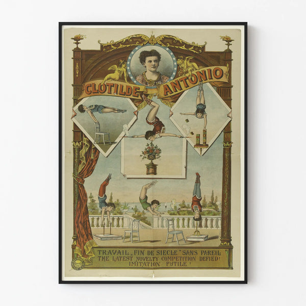 Vintage Poster Clotilde Antonio Fin de Siècle
