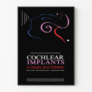 Modern Poster of Cochlear Implants in Adults and Children