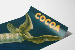 Vintage Van Houten's Pure Soluble Cocoa Wall Poster