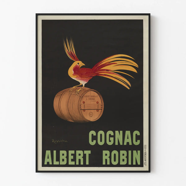 Vintage Cognac Albert Robin decorative poster